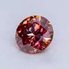 Moissanite Stone Round Cut Watermelon Red Color Lab Created Diamond Gemstone Beads for DIY Jewelry Making with GRA Certificate 3
