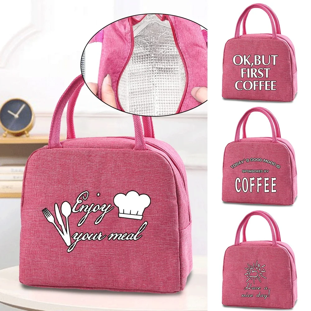 Lunch Bag for Women Portable Insulated Canvas Lunch Bags Thermal Food Picnic Lunch Bags for Kids Men Cooler Lunch Bento Pouch