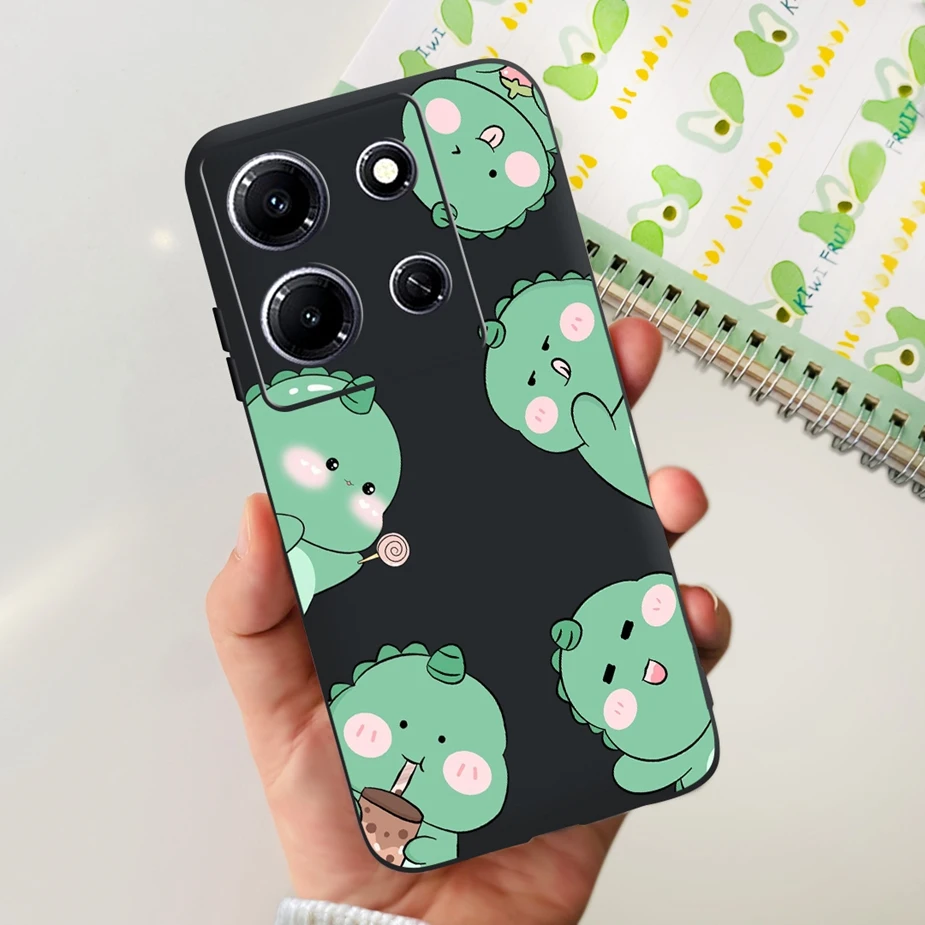 Cute Spaceman Dinosaur Soft Silicone Phone Case - Stylish Protective Bumper Cover