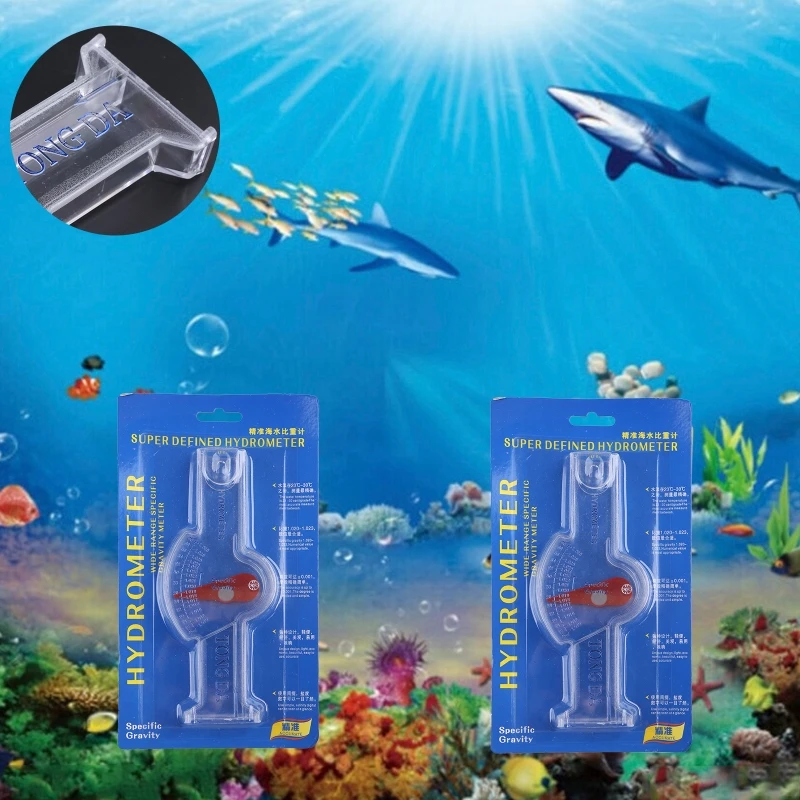 Salinity Tester Sea Hydrometer Aquarium Marine Salinity Meter for Fish for Tank Saltwater Freshwater Specific Gravity Te 87HA aquarium salinity tester