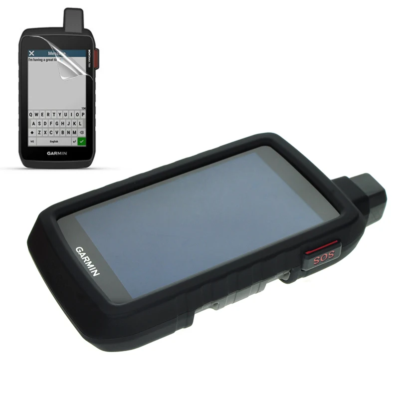 

Silicone Soft Edge Shell Bumper Cover Protective Case Screen Protector Film For Garmin Montana 700 750 700i 750i GPS Accessories