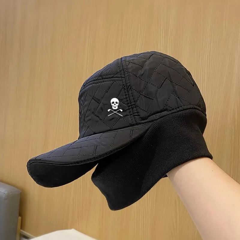 

2023 Golf Winter Hat Men Leisure Middle-aged Men's Warm Ear Protection Duck Tongue Baseball Cap Golf Hat Men Luxury Golf Cap