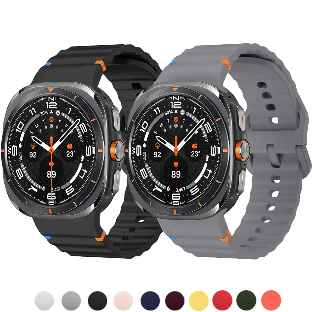 Silicone Band Wrist Strap for Smartwatches - Premium Adjustable Bracelet