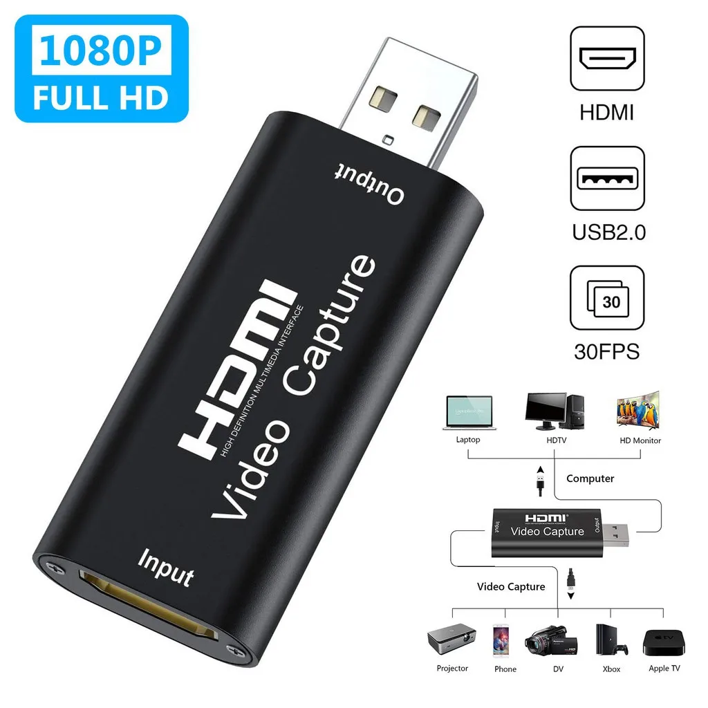 4K 1080P Full HD HDMI to USB 2.0 Video Capture Card for Phone Game Video Live Recording video capture card
