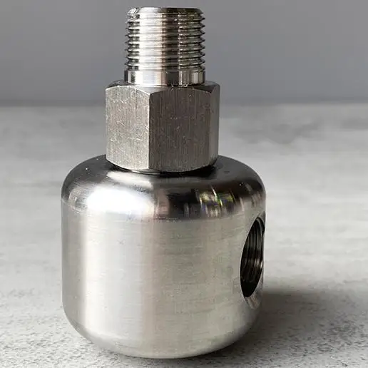 Stainless Steel Swivel Joint / Rotary Union - 3/4" Female BSP To 1" Male BSP, For Flexible Hose Connections