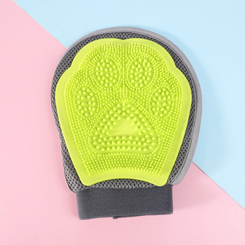 Pet Bath Massage Silicone Brush Cat Gloves To Remove Floating Hair Daily Care Dog Hair Pet Supplies Towel Poncho Adults Pet Grooming Gloves Cat Grooming Brush Pet Hair Remover Gloves