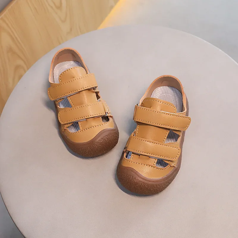 New Girl Sandal Anti Slip Soft Sole Comfort Kid Sandals Simple Roman Soft Sole Boy Shoes Daily Retro Casual Shoe Flat Beach Shoe 4