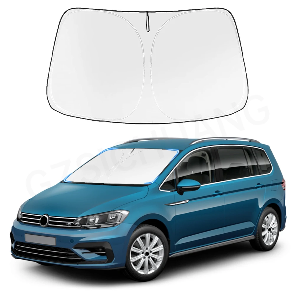 Car Windshield Sun Shade Covers Visors Auto Front Window Sunscreen Parasol For VW Touran-Sunshade Accessories