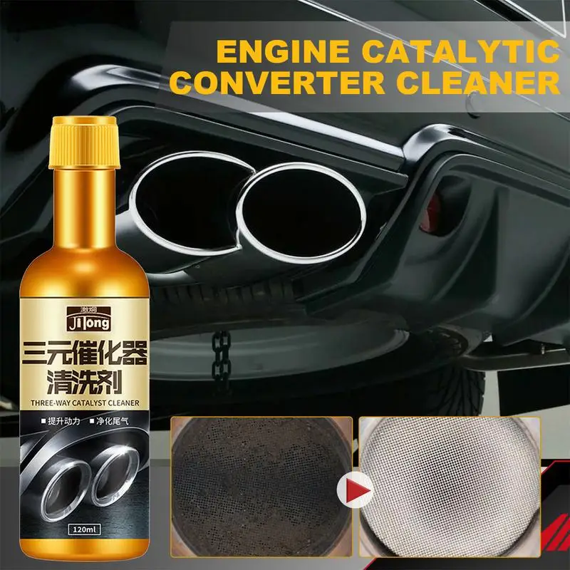 

Vehicle Catalytic Cleaning Agent Car Three-way Catalytic Converter Cleaner Fuels System Powerful Engine Booster Cleaner 120ml