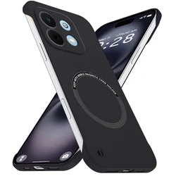 Frameless Ultra Thin Protective Case - Super Light Skin - Feel Minimalist Hard Back Cover for Enjoy 90 Pro Max (Black)
