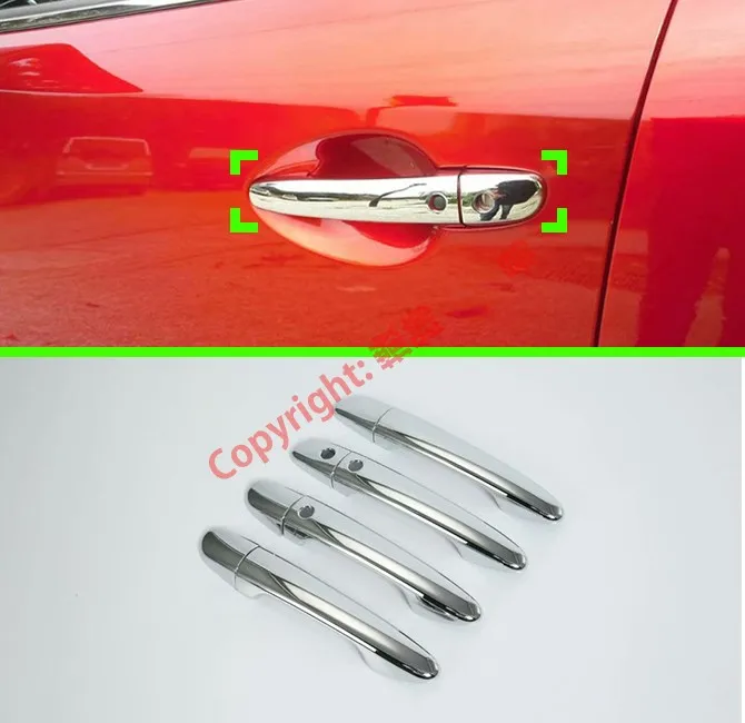 

ABS Chrome Door Handle Cover Trim With Smart Hole For Mazda CX-5 2017 2018 2019 Car Accessories Stickers W4