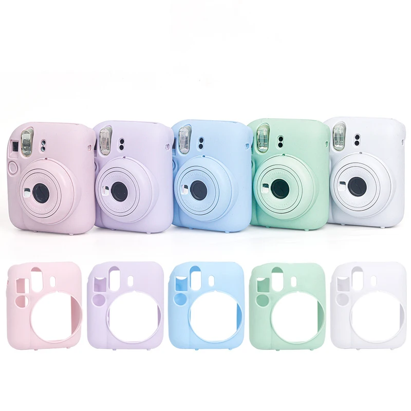 

Silicon Rubber Armor Skin Case Body Cover Protector for Fujifilm instax mini 12 Instant Film Camera Shell Protective Video Bag