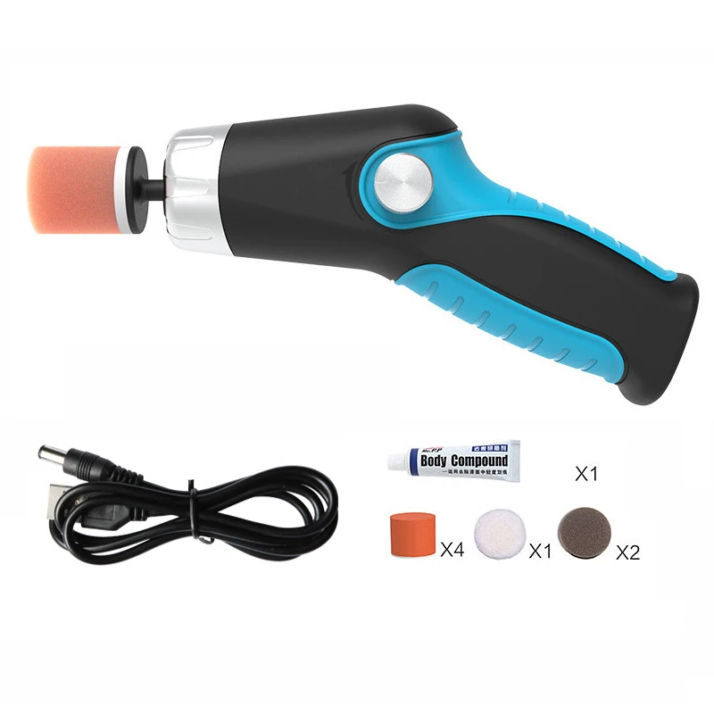 Car polishing machine wireless details waxing repair lithium battery electric tool grinding machine with repair paste