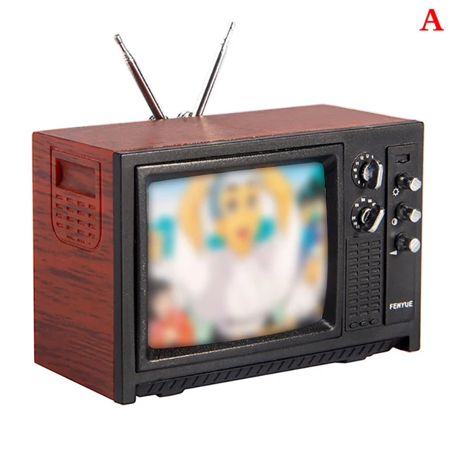 1:12 Doll House TV Remote Control Simulation Miniature Dollhouse Living Room Decoration Television Furniture Decor For Kids Gift 5
