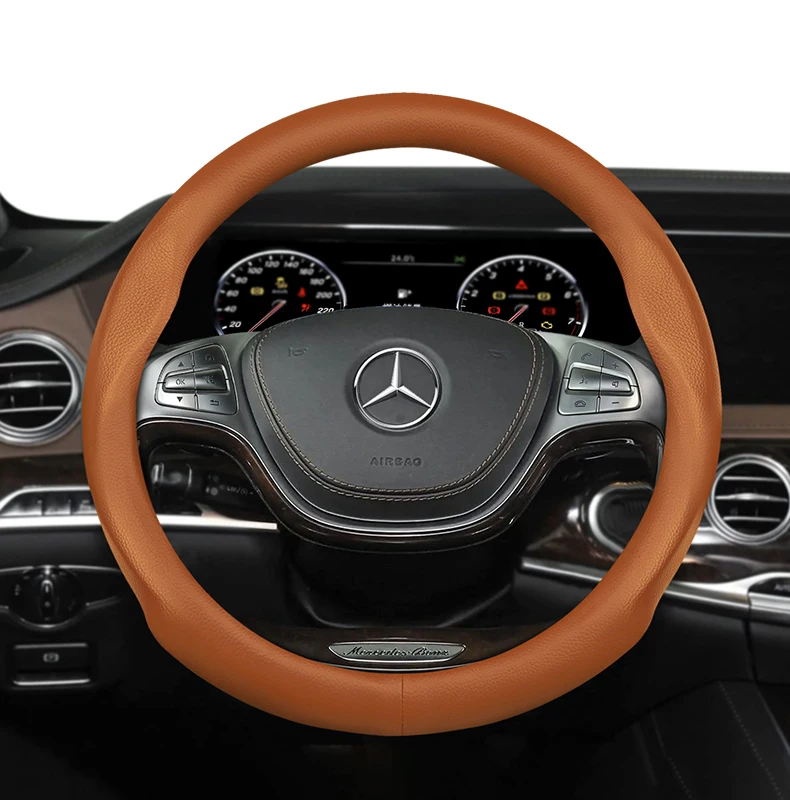 Für Mercedes-Benz 39–40,5 cm Durchmesser, runde Lenkrad-Lenkradabdeckung, ultradünn, W140 W220 W221 W222 W638 W639 W447 – Detail 14