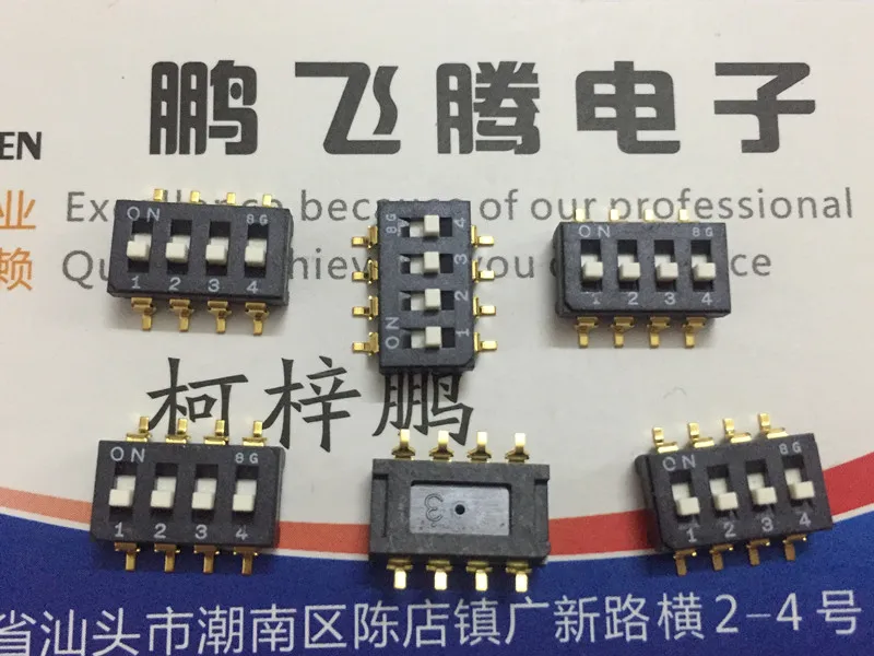 

1PCS Imported Japanese CFS-0403TB patch 2.54 pitch dial code switch 4-bit flat dial code