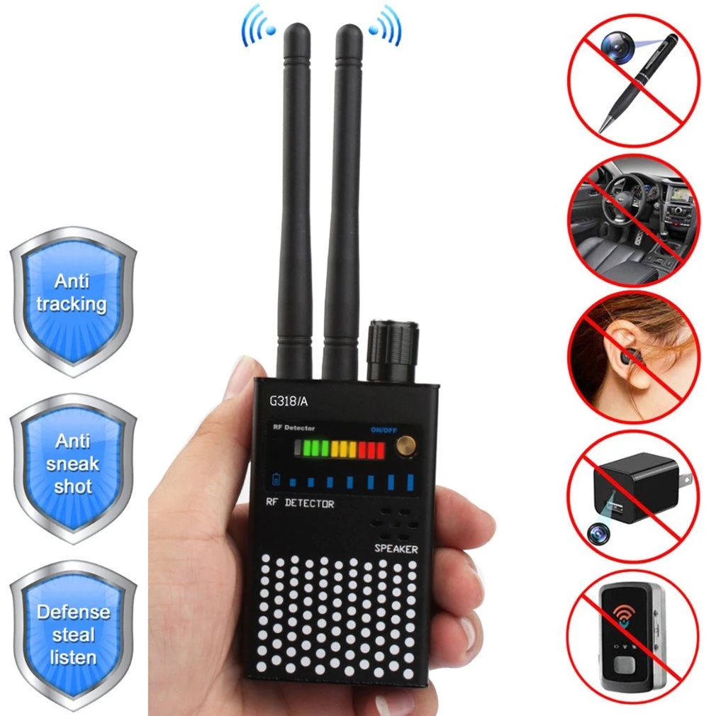Two Antennas Professional Radio Frequency Detection Device GPS RF