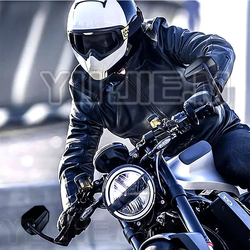 Ducati Monster 696/797/937 2008-2023 CNC 알루미늄 바 엔드 미러 HD 유리 OEM 적합 수정 없음