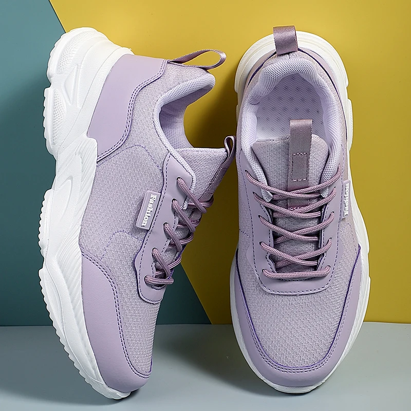 Women Sports Shoes Platform Women Tennis Sport Shoes Ultralight Breathable Mesh Sneakers Fashion Female Trainers