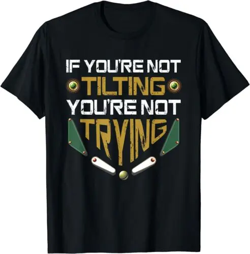 

Pinball Funny Retro Vintage Best Gift Idea Tee T-Shirt S-3XL