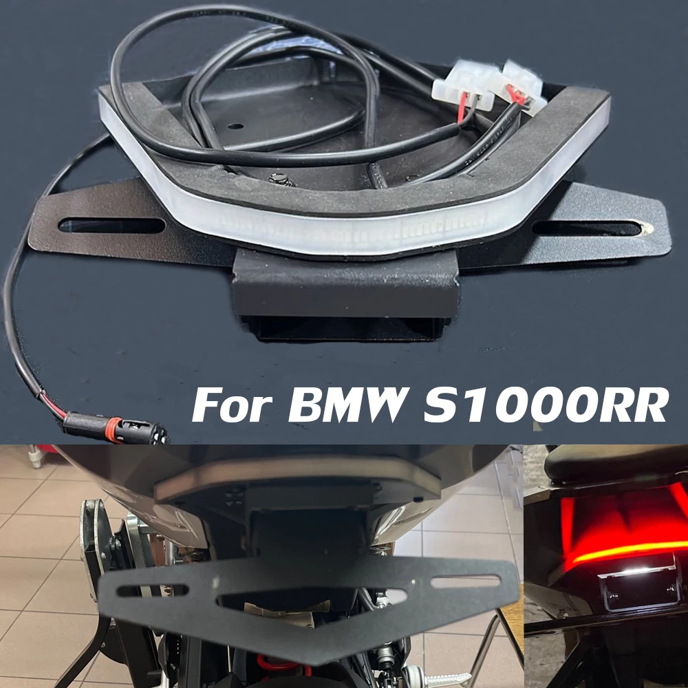 Support de plaque d'immatriculation de moto, éliminateur de lumière arrière  LED, pour BMW S1000RR 2020 2021 2022 2023 S1000 RR, accessoires - AliExpress