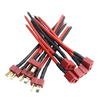 4Pcs Deans Ultra Pigtail Cable T Plug Connector Male/Female 10cm 14AWG Soft Silicone Wire for RC Quadcopter Lipo Battery Expand - Image 3