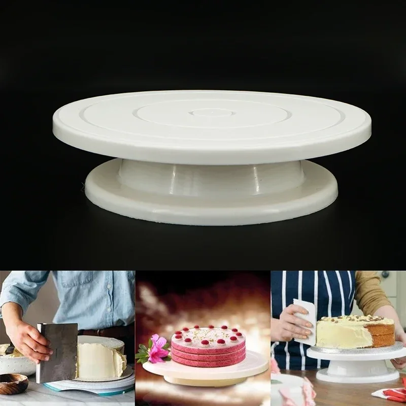 12in 360° Rotating Cake Turntable Aluminum Alloy Cake Turntables with Decor  Cake Decorating Mounting Turning Table Baking Tools - AliExpress