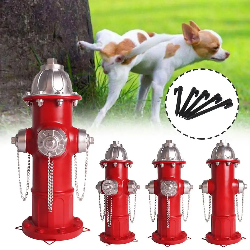 Fire Hydrant Outdoor Decoration Garden Ornament Decor,Firefighter Gifts For Men, Dog Hydrant Fake Fire For Dogs To X8H8