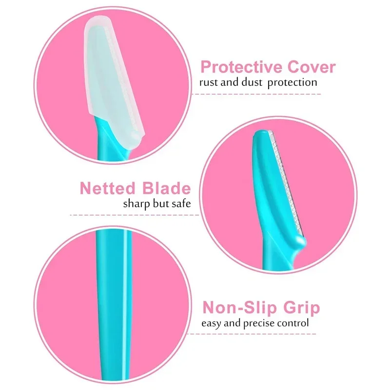 Eyebrow Razors Kit 5/10/30/40/66pcs Facial Eye Brow Trimmer Multifunction Hair Removal Tool Container Safety Beauty eyebrow trimmer set eyebrow trimmer eyebrow razor set eyebrow razor facial hair remover