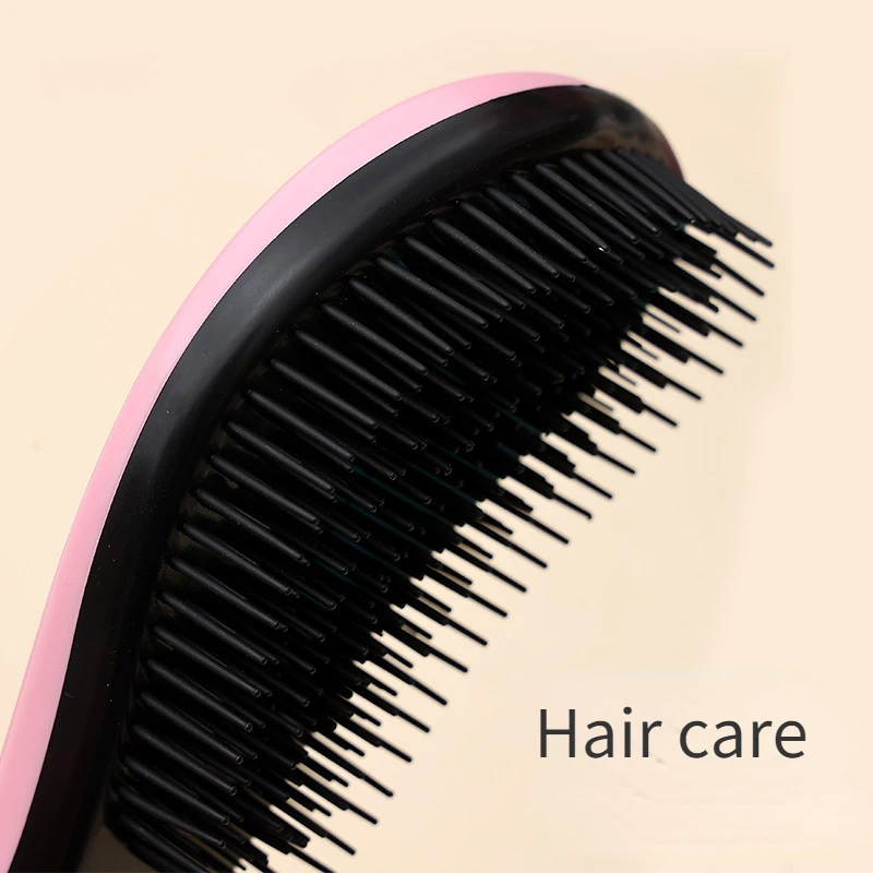 Vibrant Rose Anti-Static Detangling Hair Brush for Women - Scalp Care & Styling Tool