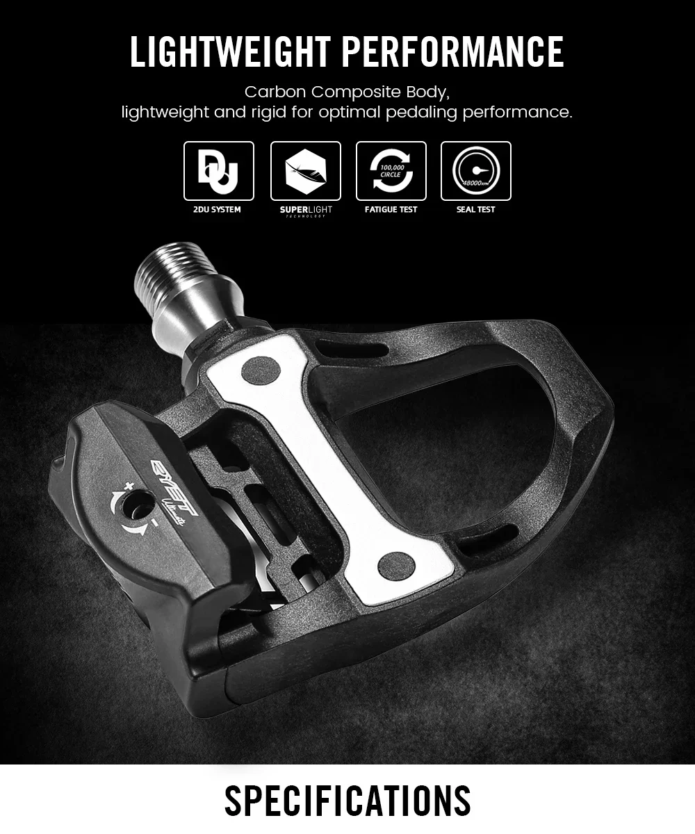 Wowsport Lightest Spd Pedals Cycling Pedals WOWSPORT Carbon Fiber