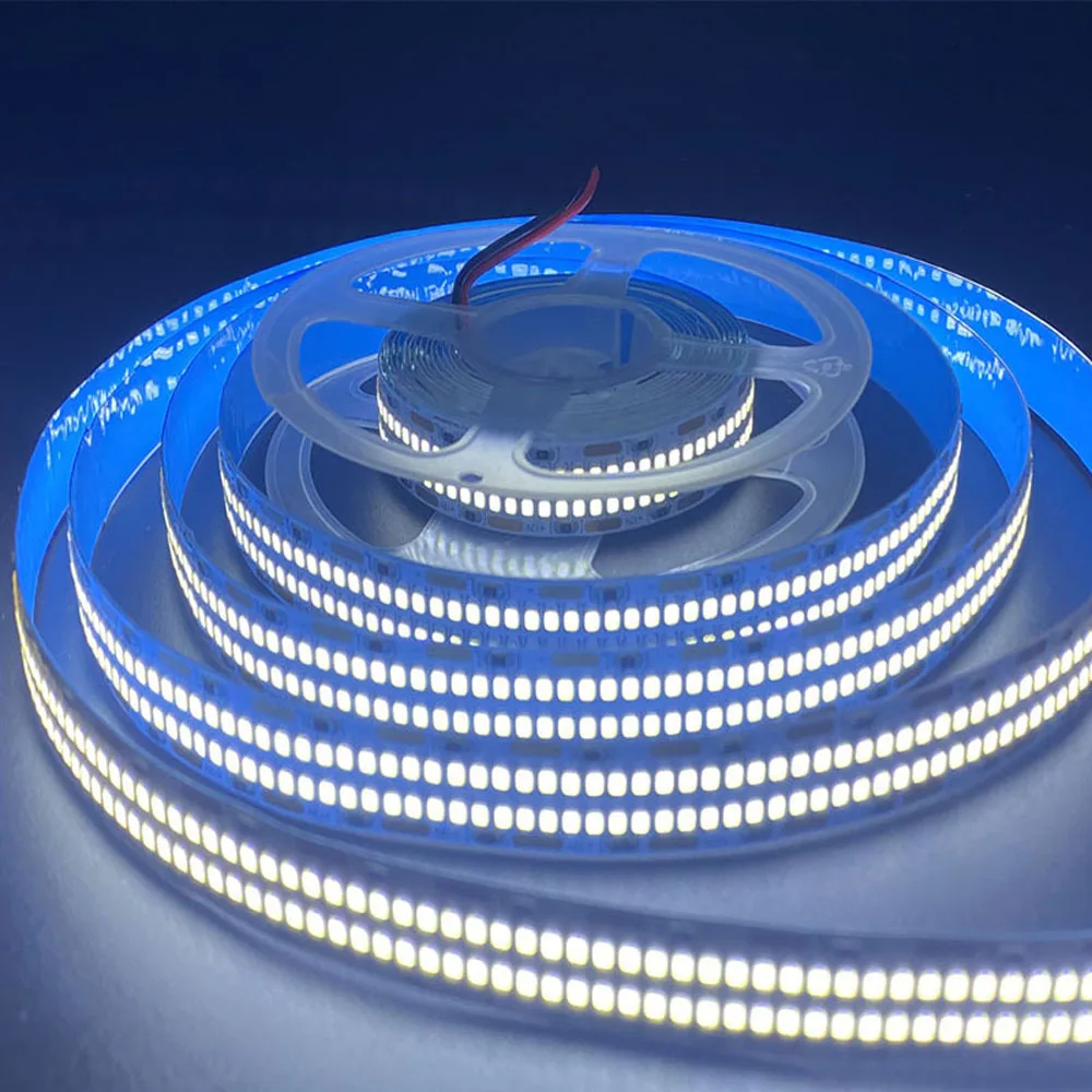 5m 초고휘도 12V 24V 이중열 LED 스트립 35w/m 624 LED/m 480 LED/m 240leds 3000k 4000k 6000k 플렉시블 LED 테이프 IP67 IP30