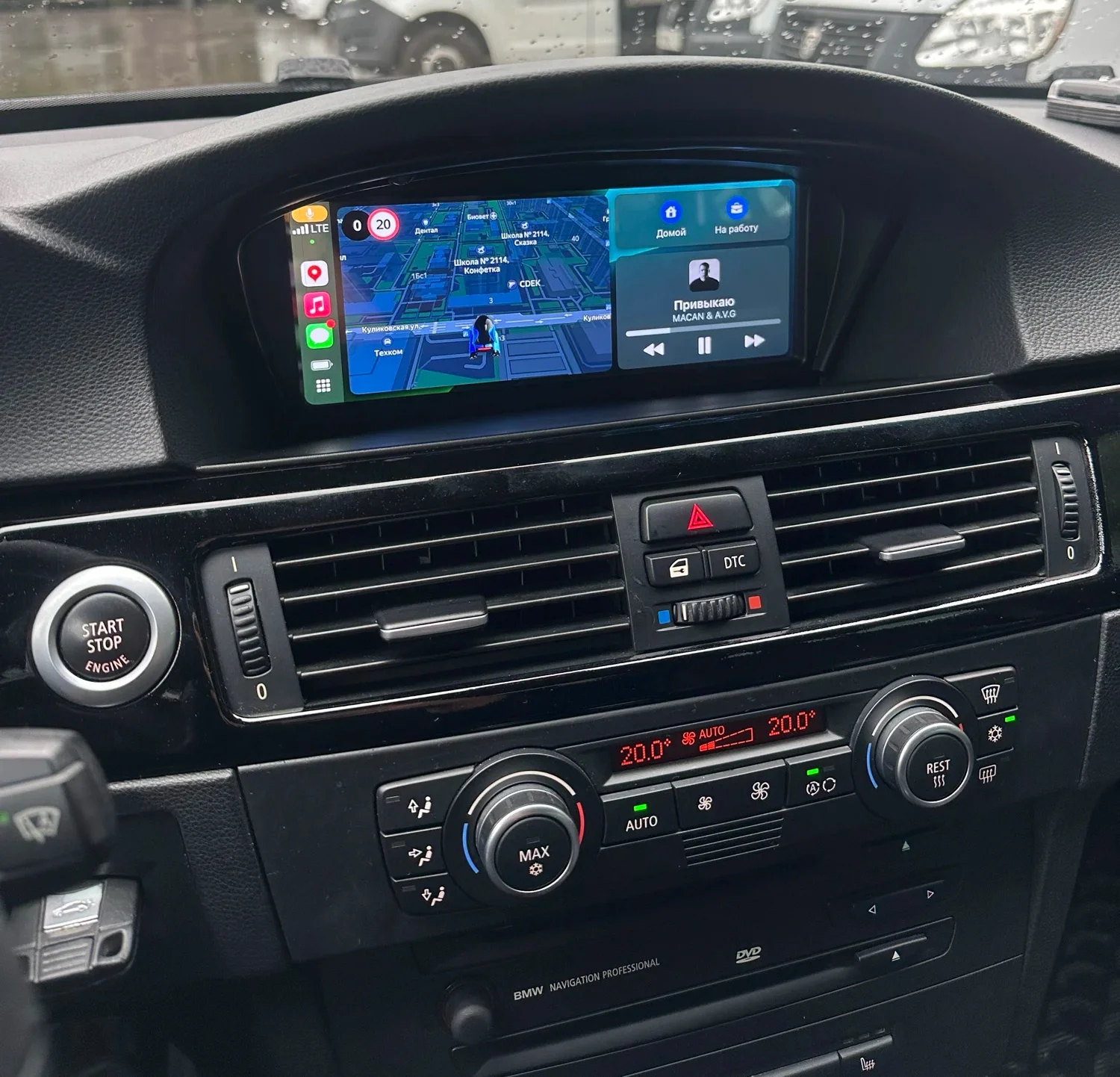 Android 14 Wireless Carplay IPS Screen For BMW 3 5 Series E60 E61 E62 E63 E90 E91 E92 Car Radio Multimedia Player Stereo GPS 4G