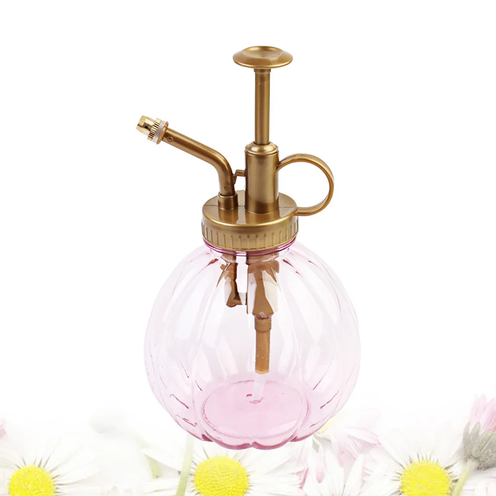 

1PC Watering Spray Bottle, Watering Bottle with Pump Vintage Pumpkin Shape Sprayer One Hand Mister Watering Can for Indoor