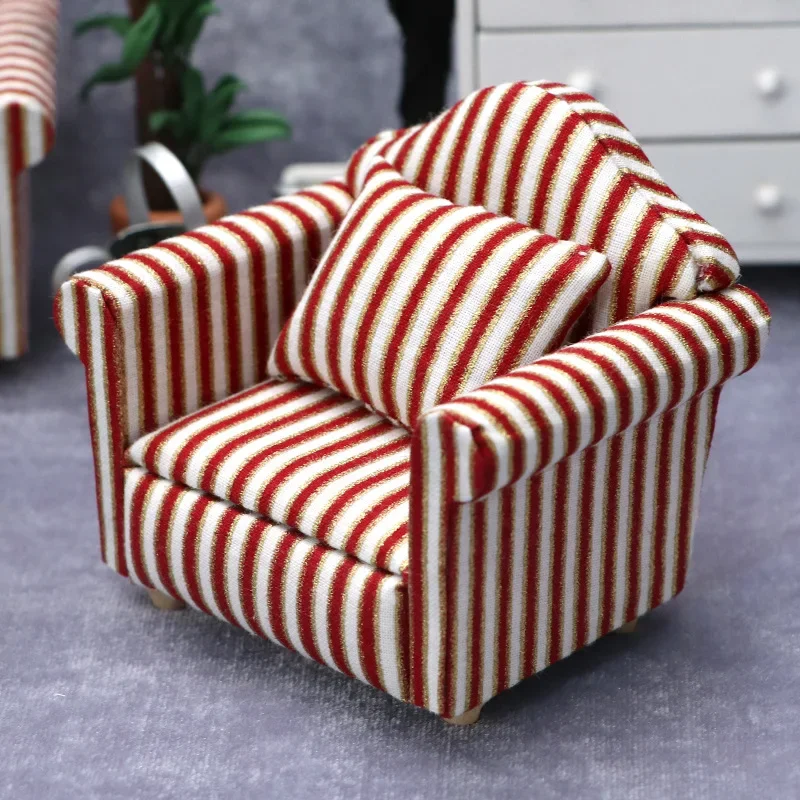 1:12 Miniature Dollhouse Mini Cute Sofa or Pillows for Dolls Kids Simulation Dollhouse Furniture Toy Gift Dollhouse Accessories 6