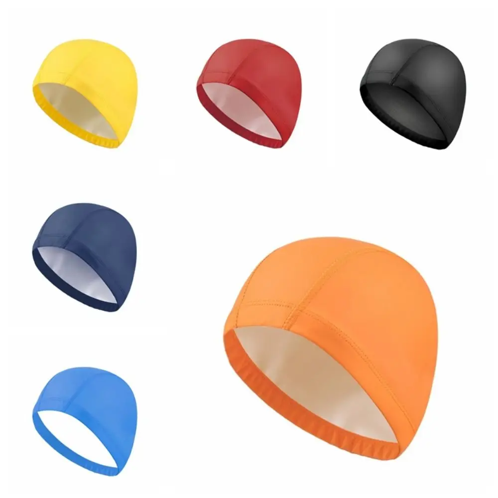 

Водонепроницаемая шапка для плавания из ПУ-кожи, с длинными волосами