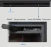 Electric Fireplace Insert with Fire Crackling Sound, Remote Control, 750/1500W, Black, 33 1/16 Inches Wide, 25 9/16 Inches High 5