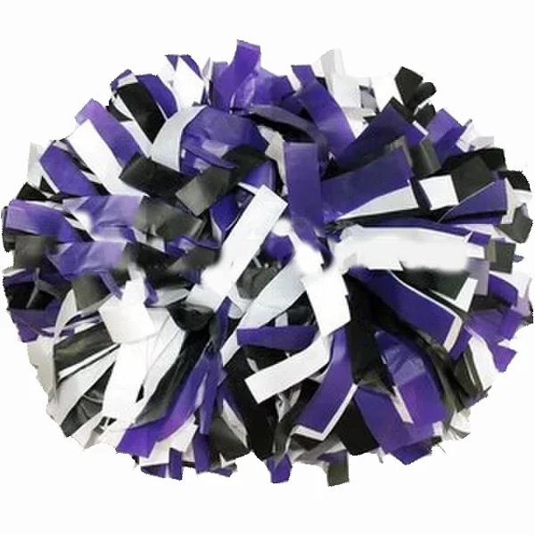 Cheerleader Pompoms for Sports, Three-Color, PE Cheerleading Supplies, High Quality, Color Can Free Combination, 6 ", 10Pcs