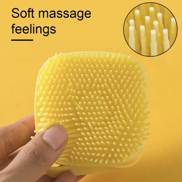 Pet Bathing Brush Soft Silicone Massager Shower Gel Bathing Brush Clean Tools Comb Dog Cat Cleaning Grooming Supplies 3