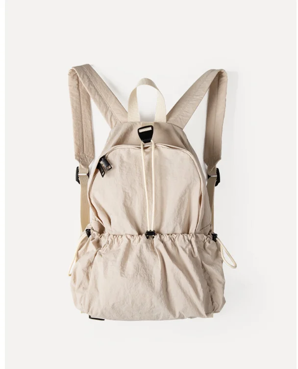 2024 Sommer neuer koreanischer Nischenrucksack mit großer Kapazität und gefaltetem, leichtem Nylon-Freizeit-Pendler-Reiserucksack_voghion.com