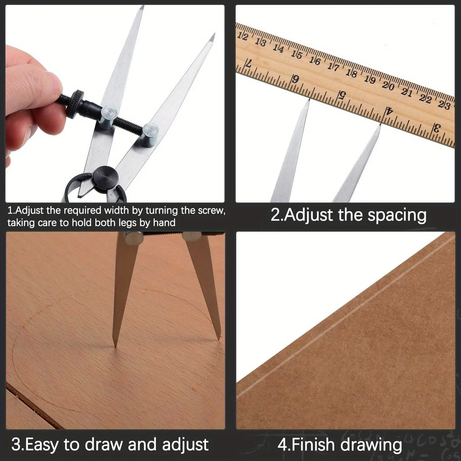 Leather Tool Practical Leathercraft Line Marking Gauge Adjustable