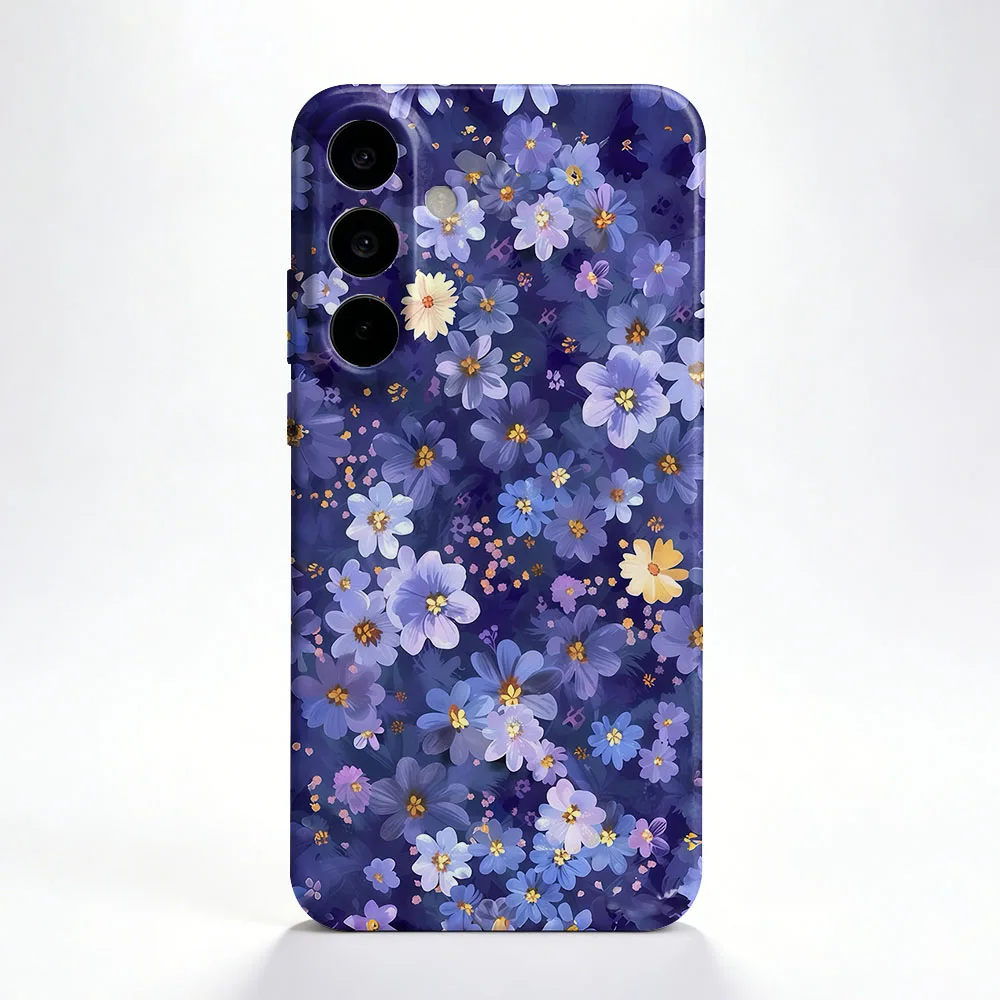 Blue Flower Hard Cover Phone Case