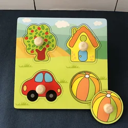 Farm Animals Shape Matching Puzzle for Children's Cognitive Development and Early Education (House)