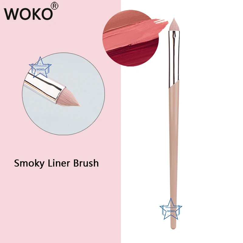 Makeup Brush Eyeliner Smoky Brush Fashion Fenty Style Make Up Brush Pink  Smoky Shadow Gel Eye Liner Makeup Brush 220#
