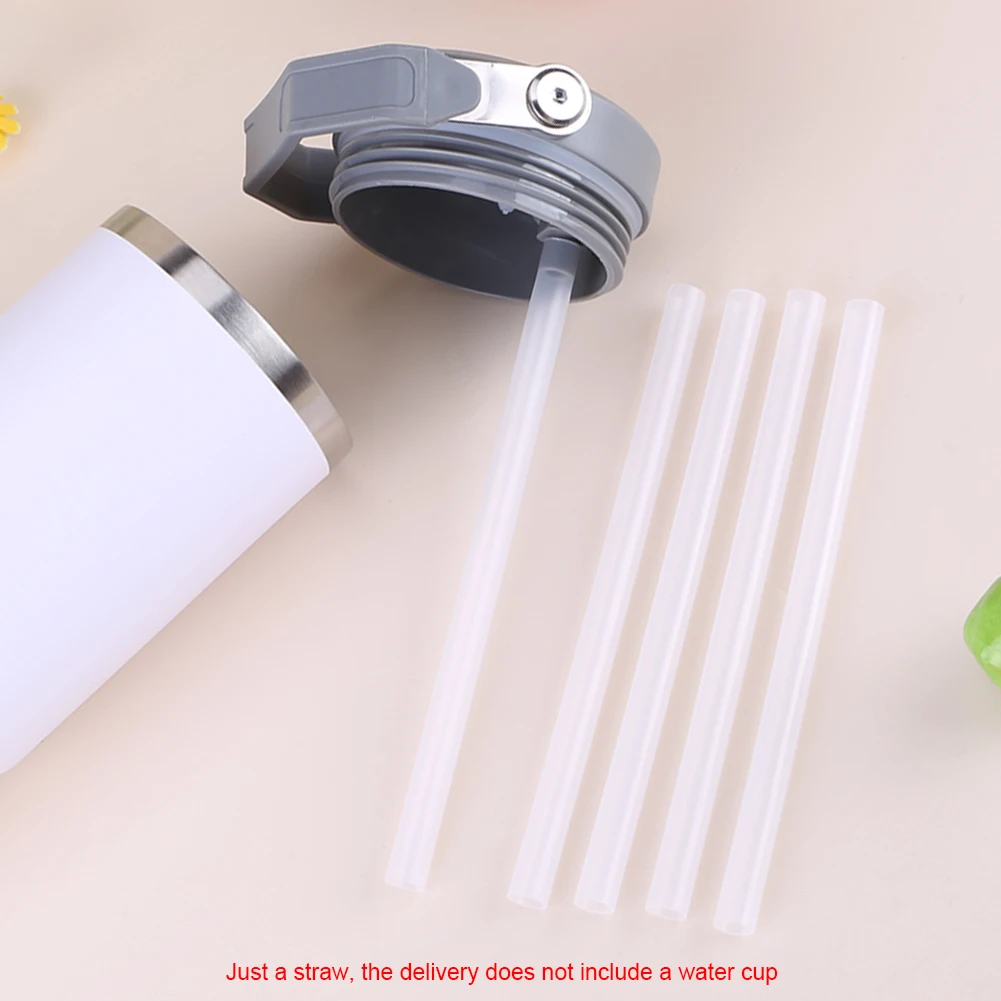 5Pcs Replacement Straws Wear-Resistant Clear Straws Long Plastic for Stanley 30oz Cup