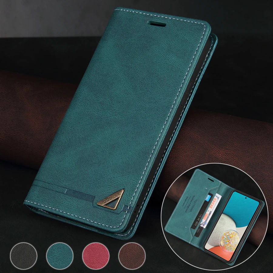 Anti-theft Leather Wallet Samsung Case