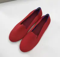 Maggie's Walker Women's Stretchable Soft Bottom Knitted Flats Spring Shallow-mouth Washable Casual Loafers Size 35~40 1