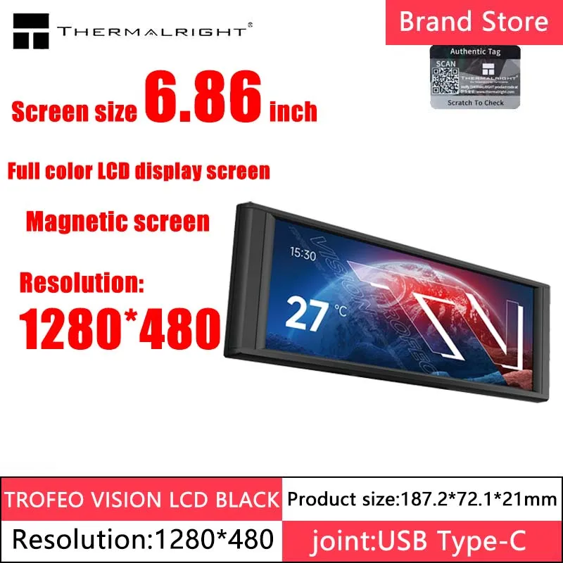شاشة Thermalright TROFEO VISION LCD مقاس 6.86 بوصة...