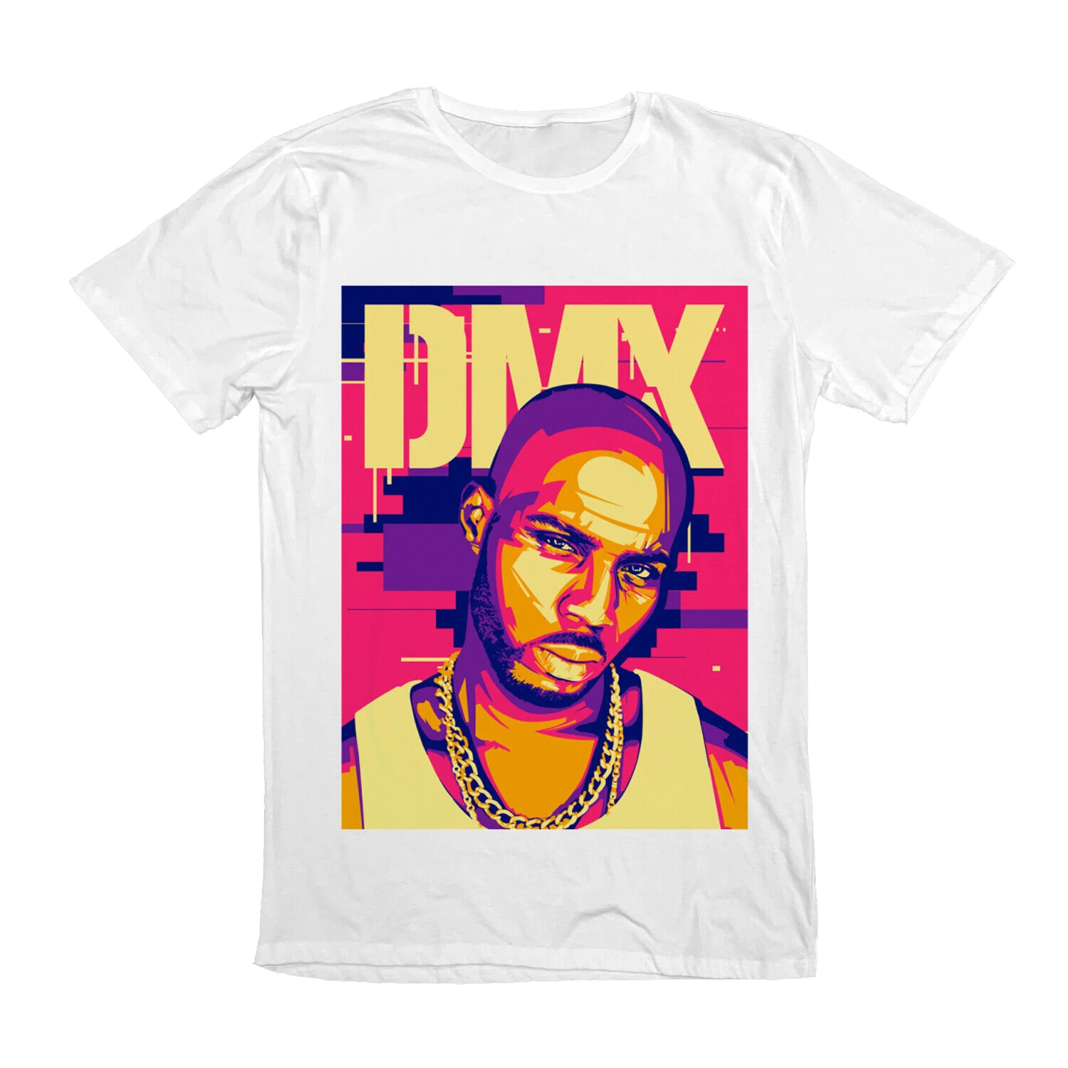 

American Rapper Hip Hop DMX Music Gangster RIP Cartoon Graphic T-Shirt