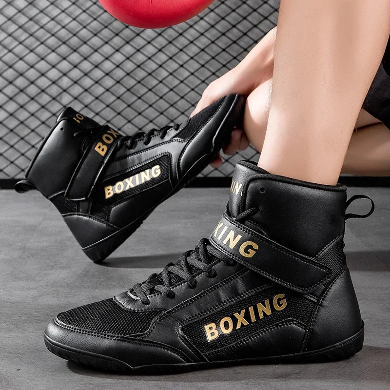 Professional Wrestling Boxing Shoes Mesh Breathable Training Men Women Fitness Size 35-47